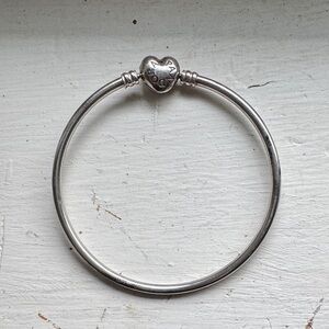 Pandora Silver Heart Charm Bracelet